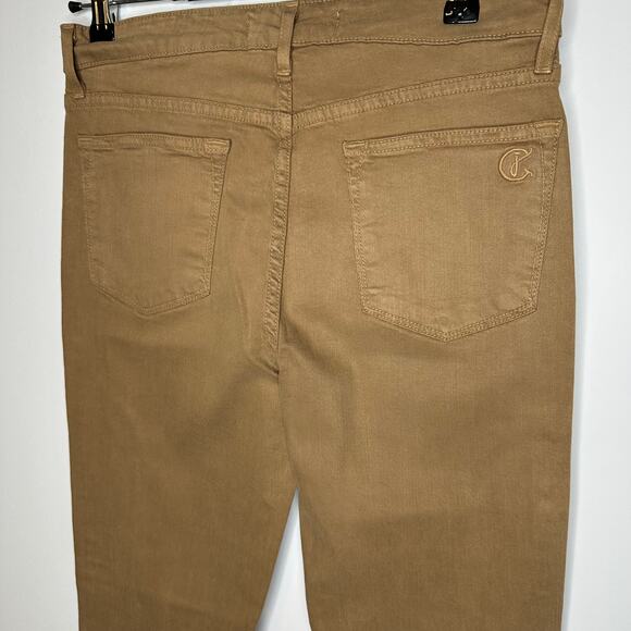 CJ by Cookie Johnson Faith Straight Brown Lyocell Cotton Khaki Jeans Size 30 - Picture 5 of 7